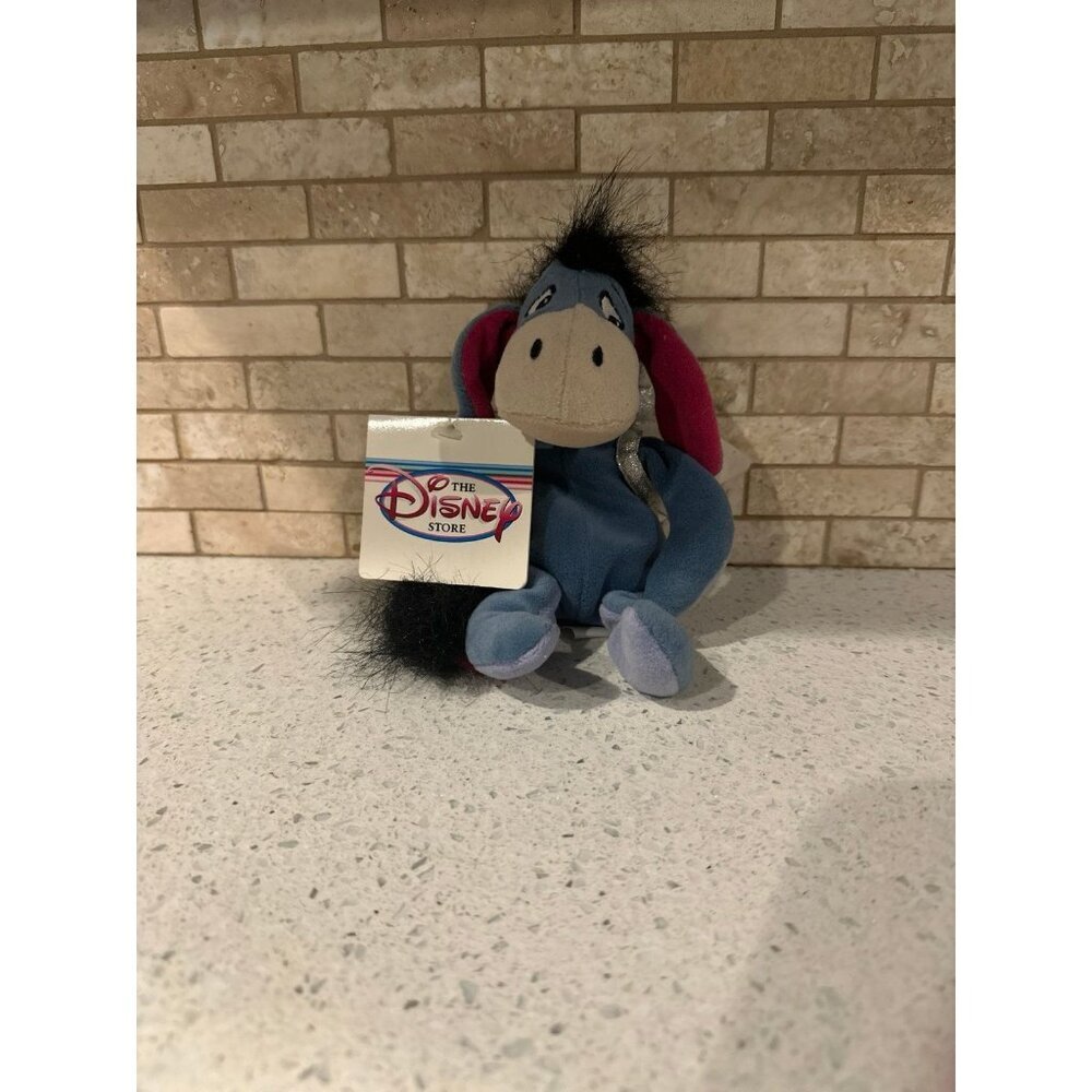 Disney Store Cupid Eeyore Valentines Day Bean‎ Bag Plush Winnie the Pooh 9"